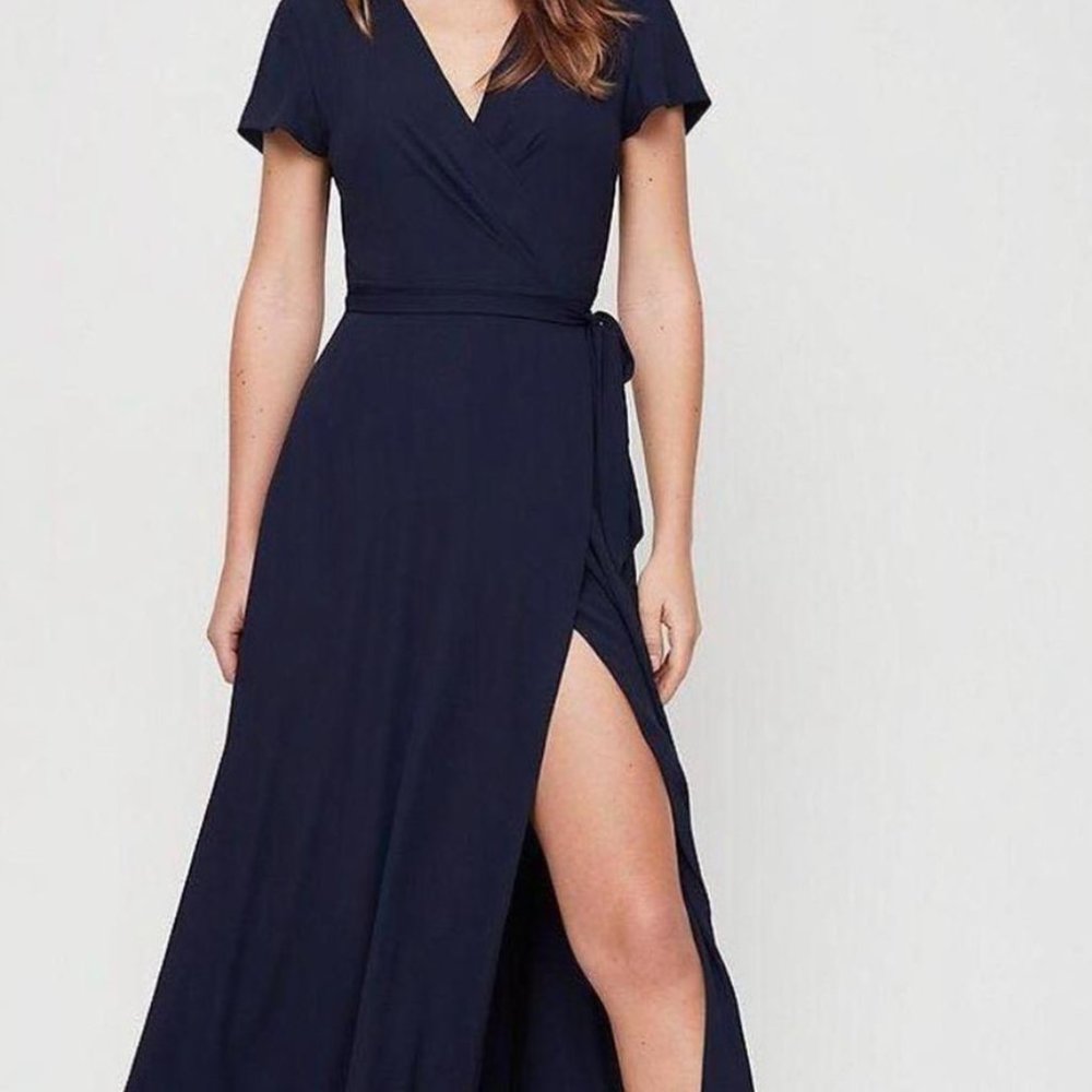 Aritzia Babaton Slit Wrap Dress